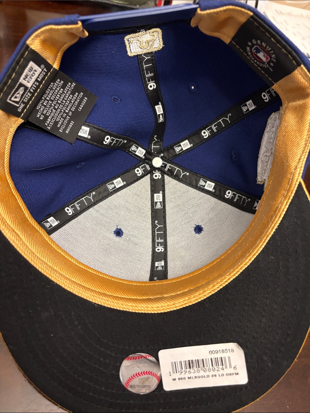 New Era Dodgers World Series Embroidered Snapback Cap - Picture 2 of 2